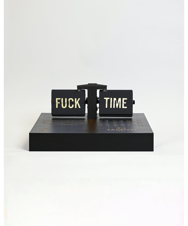 Fuck The Time Tabletop Clock